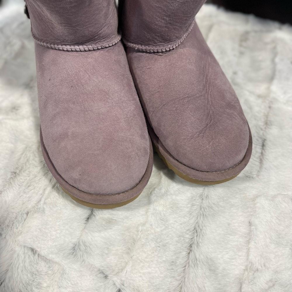 UGG Women's Purple Suede Ankle Boots size 8 - Picture 6 of 8